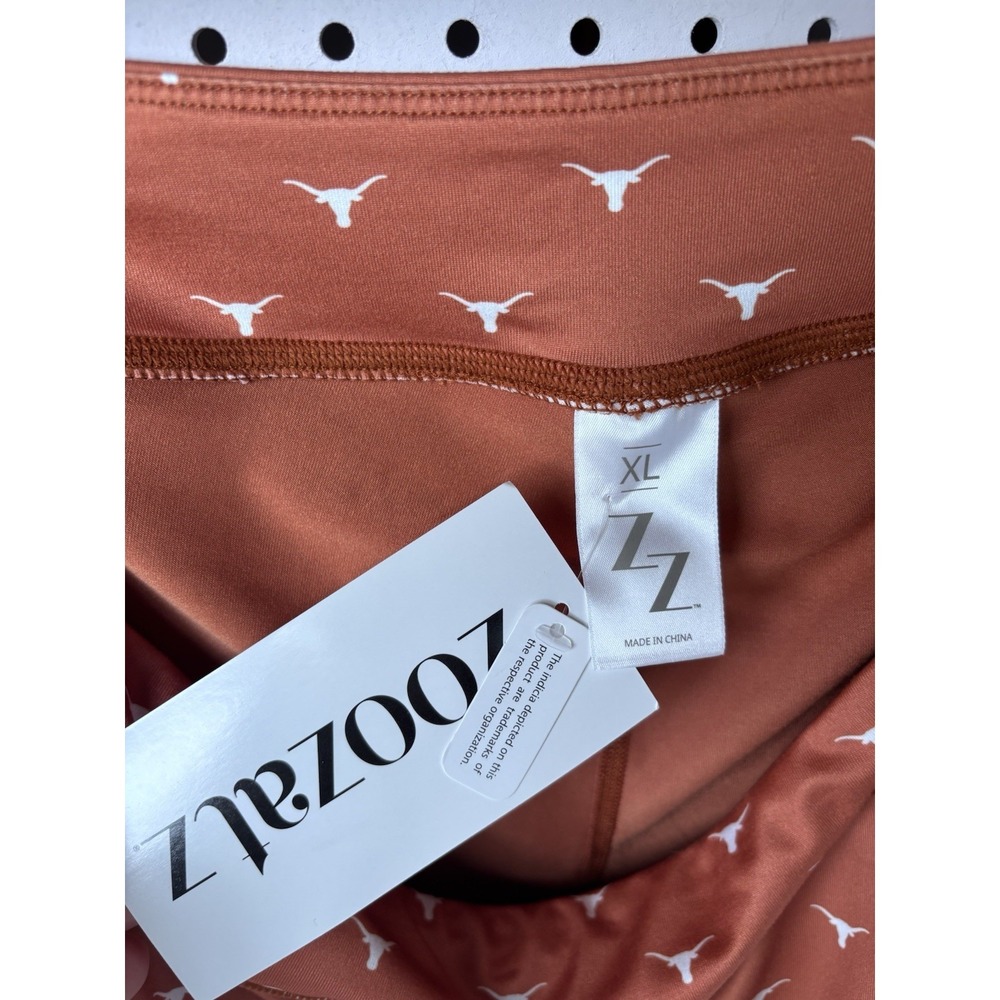 Women's XL ZooZatz Texas Orange Texas Longhorns Allover Print Flowy Skort - Picture 4 of 6